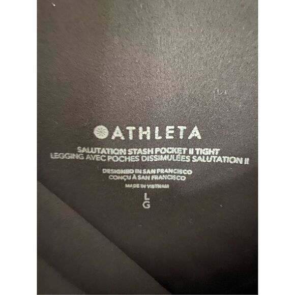 Athleta Tall women’s salutation stash, 7/8 tights/leggings size large ￼tall - Picture 8 of 8